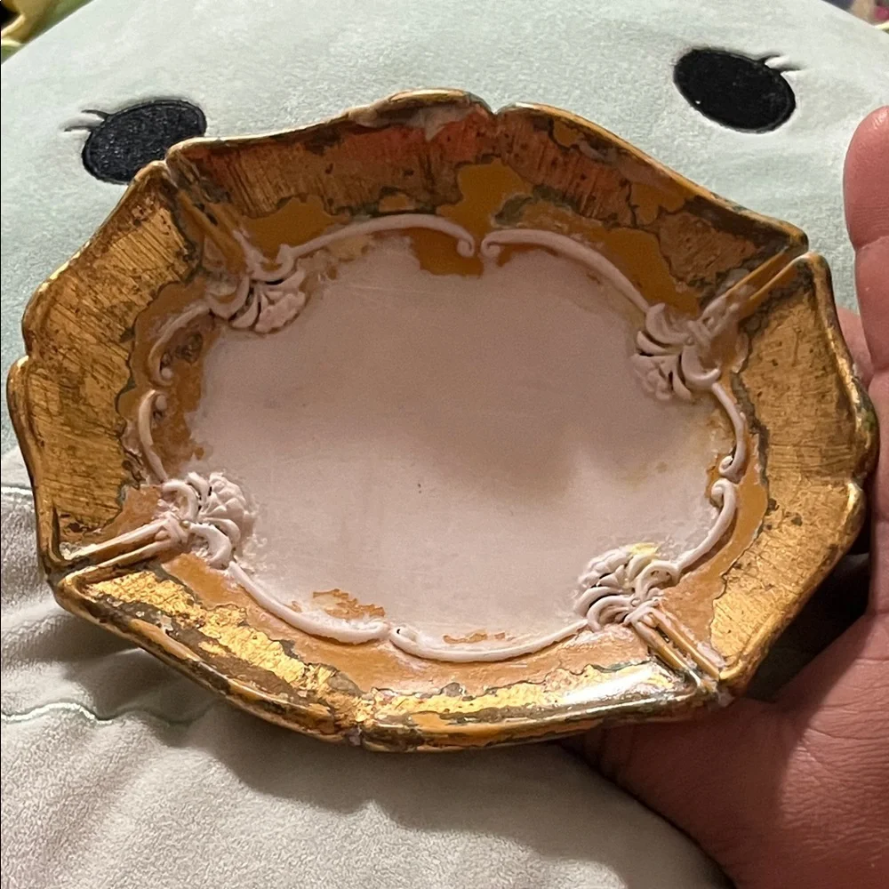 Laura Ashley Vintage Gold and Cream Vanity Tray soaps